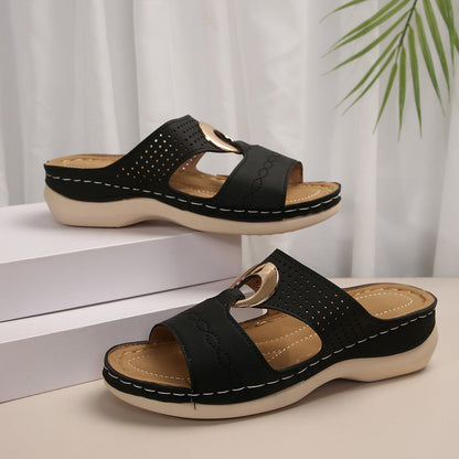 Sonia | Orthopedic Metal Ring Sandals