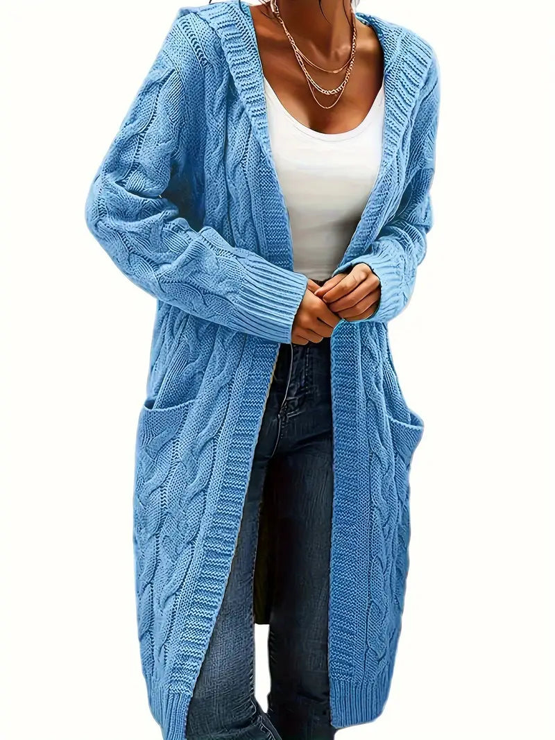 Navya | Longline Relaxed Women’s Casual Cardigan with Pockets