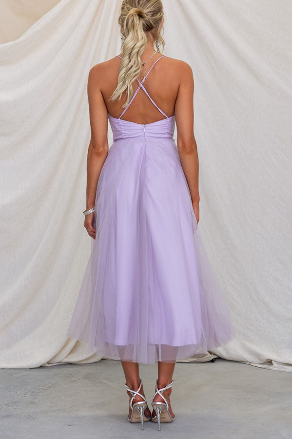 Women's Contemporary Princess Maxi Dress with Suspenders for Parties