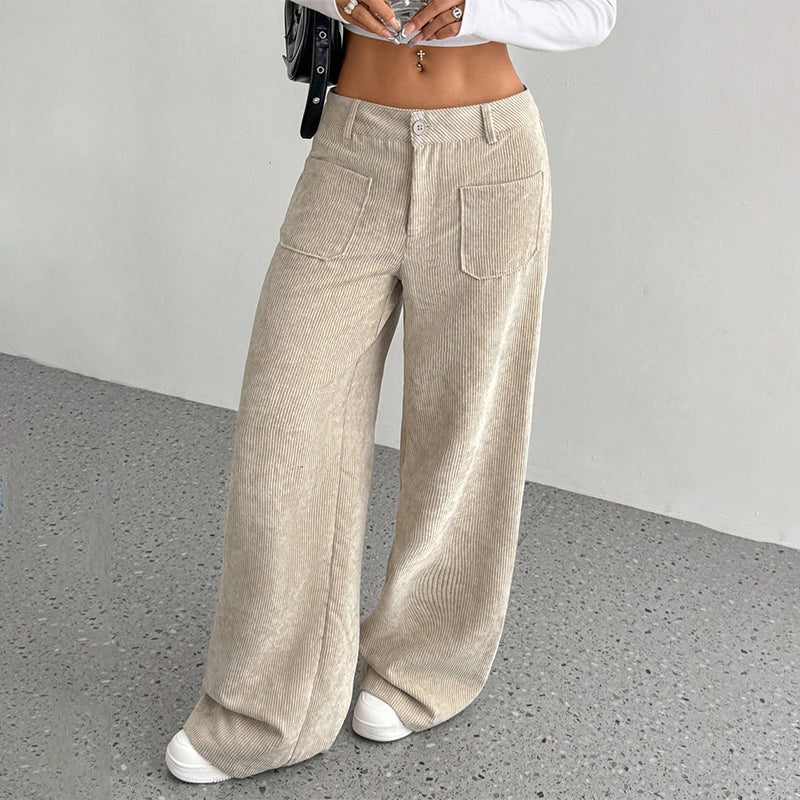 Women's Casual High-Waist Trousers, Relaxed Fit for Ultimate Comfort and Style