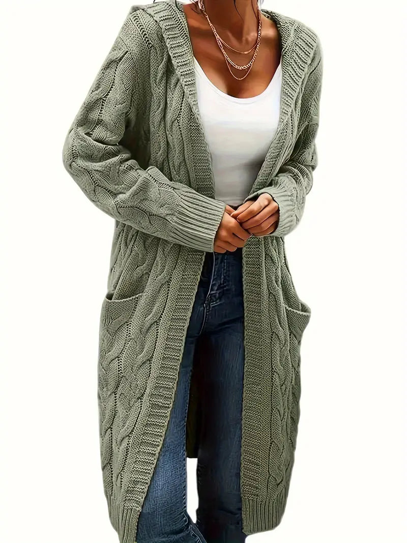 Navya | Longline Relaxed Women’s Casual Cardigan with Pockets