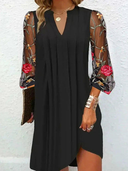 Renée | Women's Elegant Mini Dress with V-Neck
