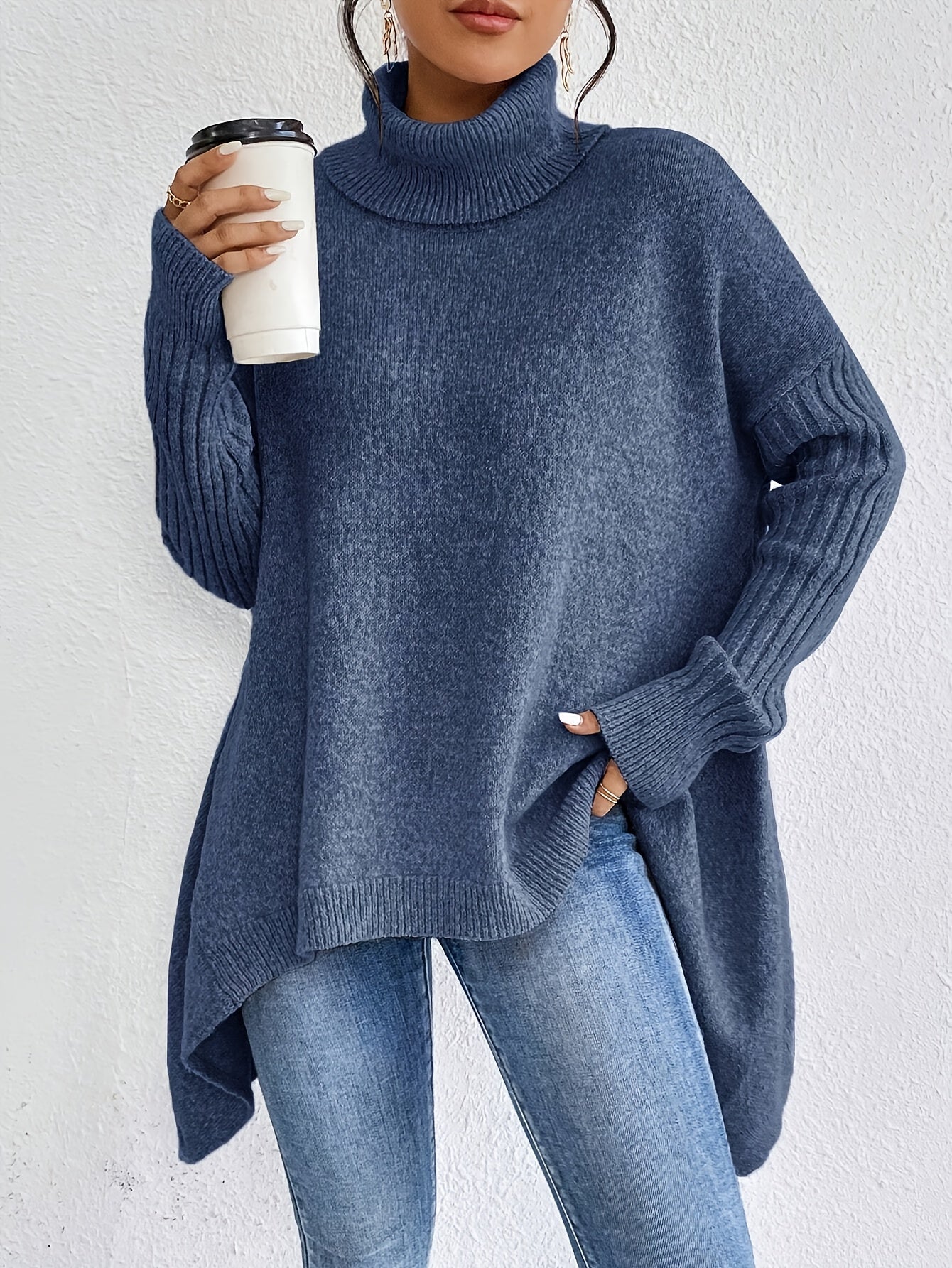 Irina | Oversized Turtleneck Sweater
