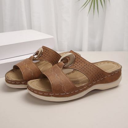 Sonia | Orthopedic Metal Ring Sandals
