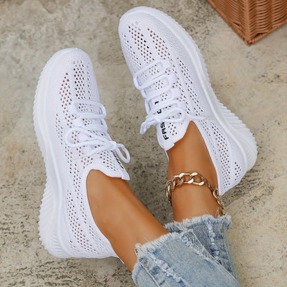 Women's Cushioned Lace-Up Everyday Orthopedic Shoes: Comfortable, Breathable, and Non-Slip