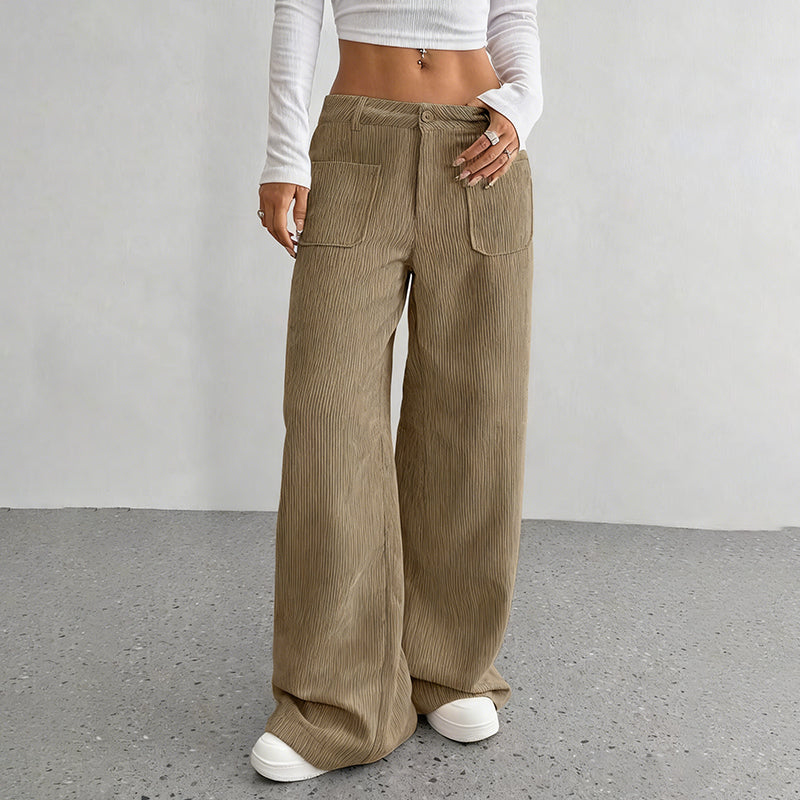 Women's Casual High-Waist Trousers, Relaxed Fit for Ultimate Comfort and Style