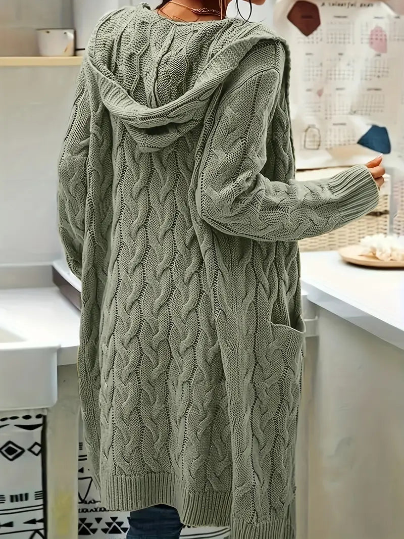 Navya | Longline Relaxed Women’s Casual Cardigan with Pockets