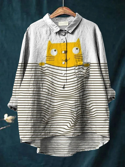 Uluru | Longline Cat Art Shirt