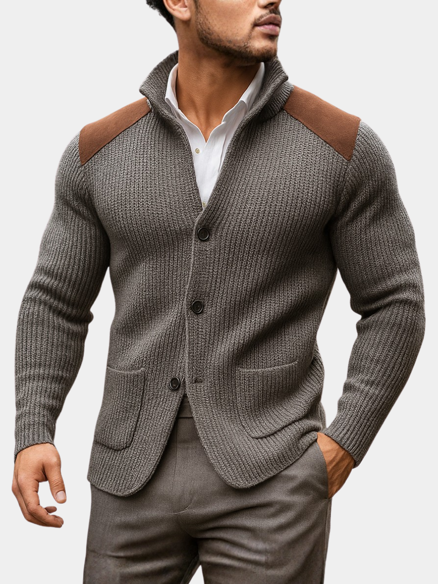 Silvoro | Men's Texture Blazer with Pockets