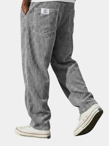 Laurent Monaco | Men's Trousers with Pockets and Drawstring