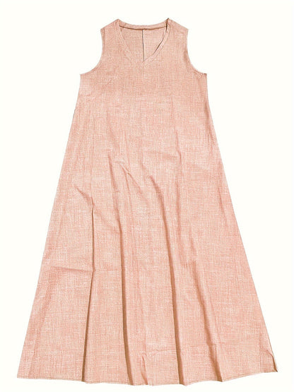 Rosie | Women's V-Neck Tank Midi Dress