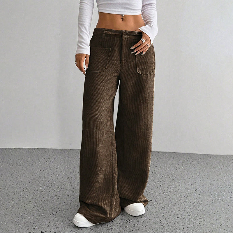 Women's Casual High-Waist Trousers, Relaxed Fit for Ultimate Comfort and Style