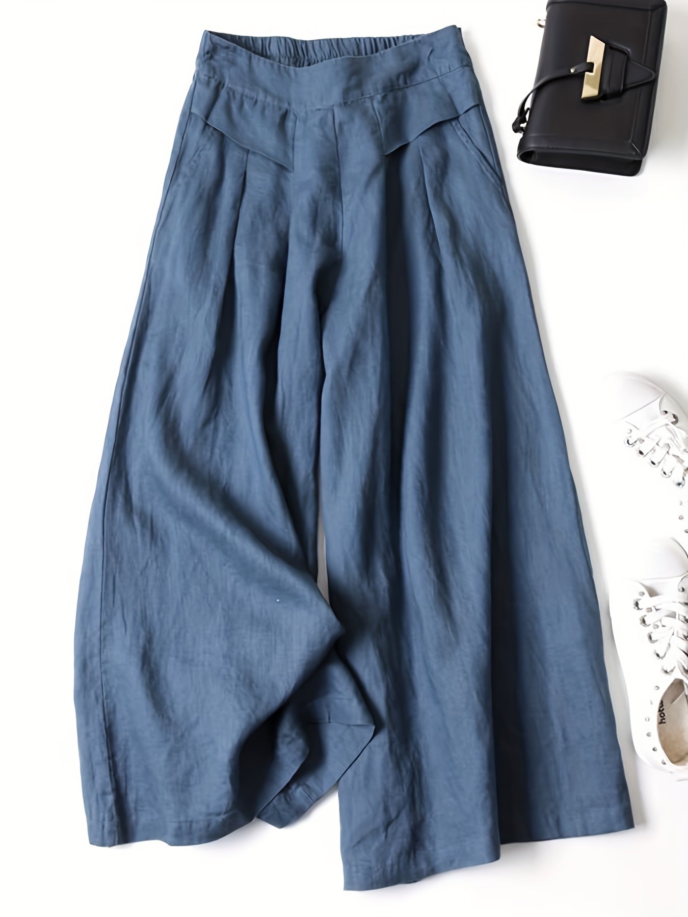 Bella | Women's Comfortable Wide-Leg Capri Trousers