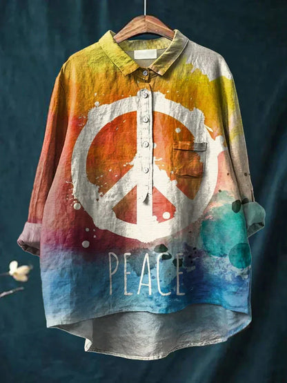 Hippie | Longline Peace Art Shirt