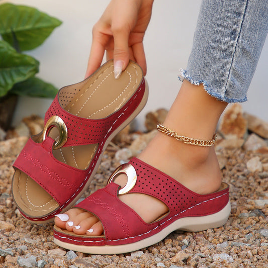 Sonia | Orthopedic Metal Ring Sandals