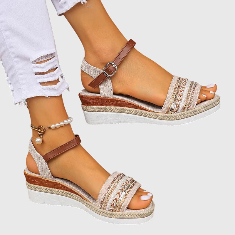 Joselyn | Women's Cushioned Open-Toe Summer Orthopedic Sandals