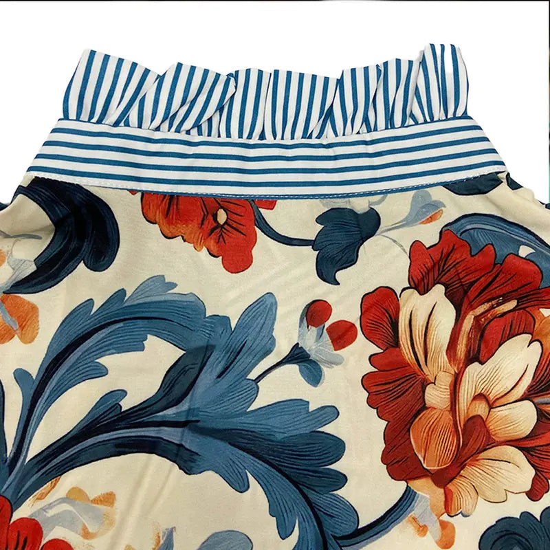 Serenity | Women's Classy Vintage Floral Printed Blouse
