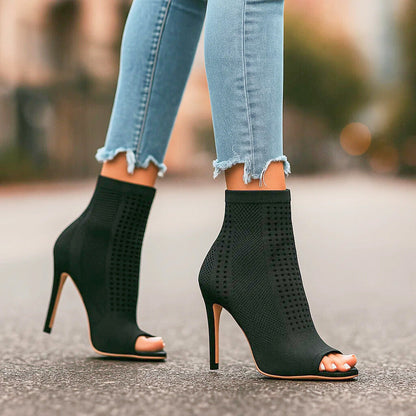 Eli | Women's Cushioned Open-Toe Elegant Heels