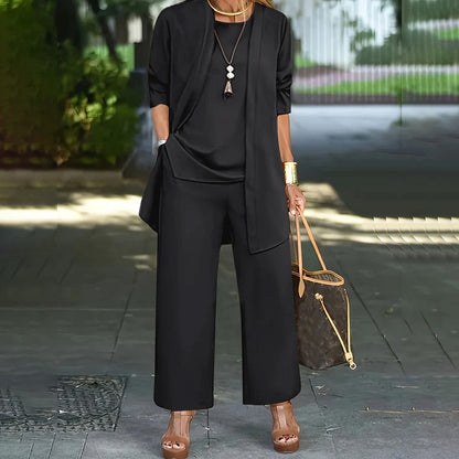 Chic Women's 3-Piece Relaxed Fit Ensemble