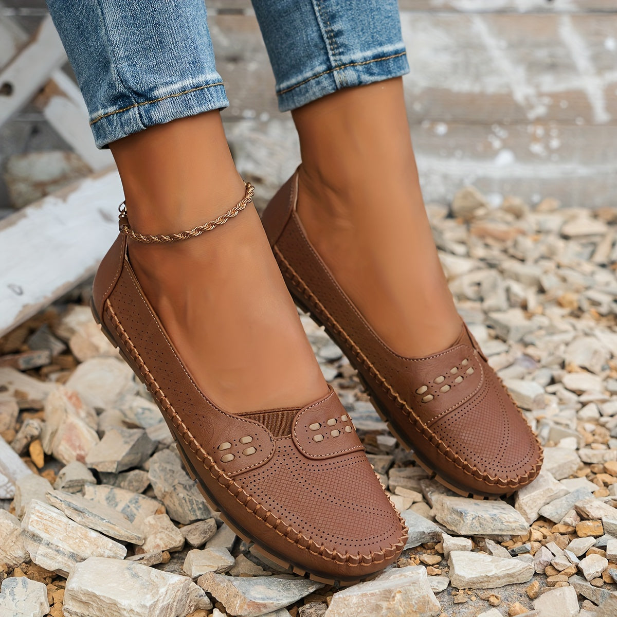 Susan | Women's Cushioned Slip-On Orthopedic Flat Shoes with Arch Support
