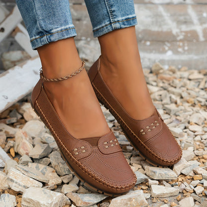 Susan | Women's Cushioned Slip-On Orthopedic Flat Shoes with Arch Support