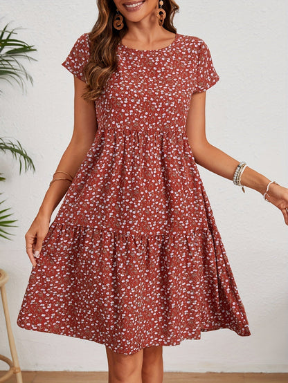 Valeria | Women's Vintage Floral Midi Dress