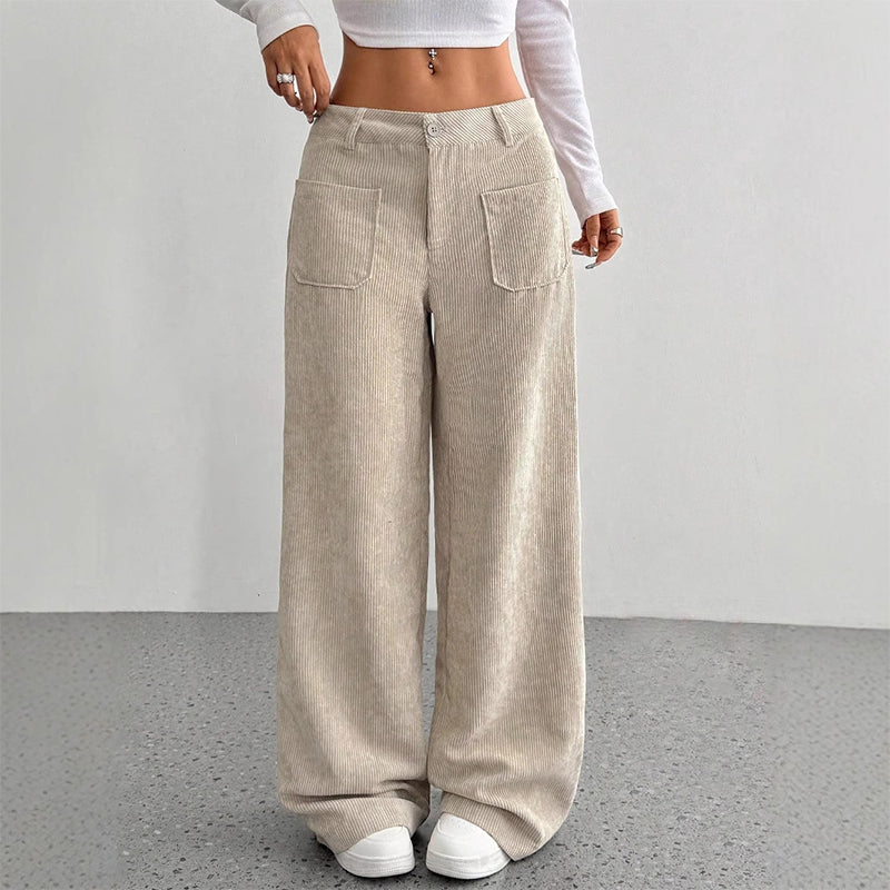 Women's Casual High-Waist Trousers, Relaxed Fit for Ultimate Comfort and Style