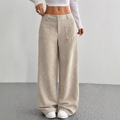 Women's Casual High-Waist Trousers, Relaxed Fit for Ultimate Comfort and Style