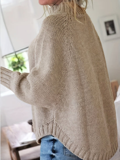 Heidi | Women's Longline Comfortable Vintage Cable Jumper