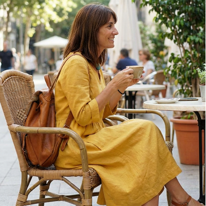 V-Neck Casual Midi Dress for Women with 3/4 Sleeves and Pockets