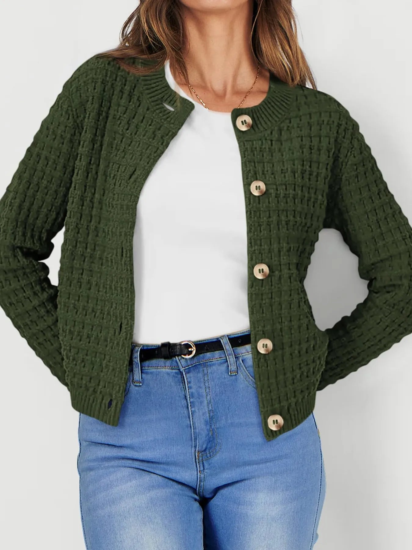 Harper | Women's Cardigan with Button Placket