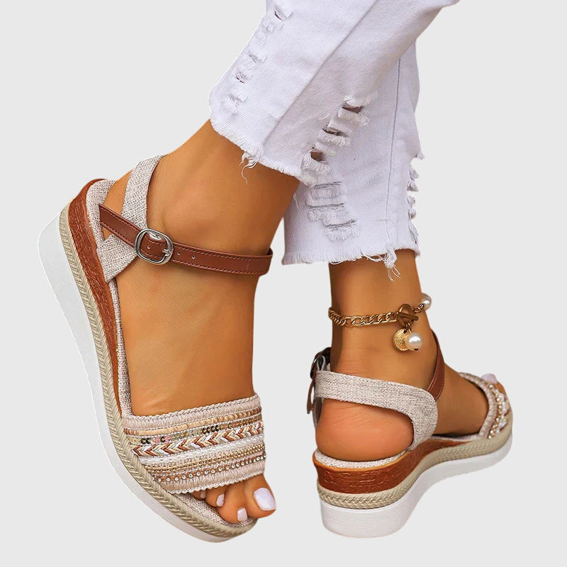 Joselyn | Women's Cushioned Open-Toe Summer Orthopedic Sandals
