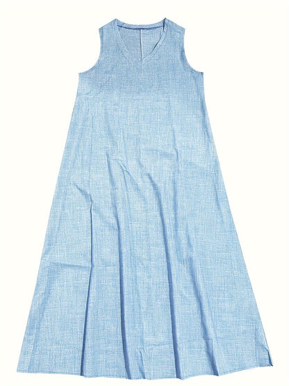Rosie | Women's V-Neck Tank Midi Dress