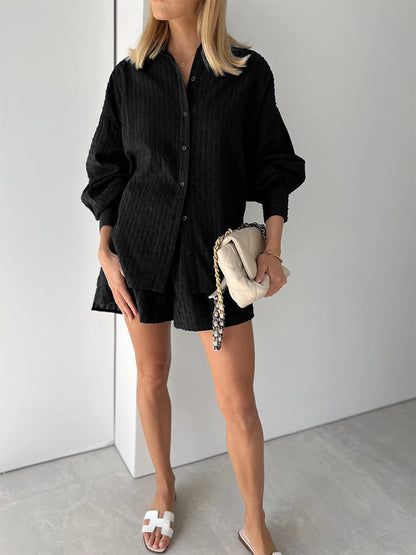 Maud | Women's Longline Stylish Shirt & Shorts Set