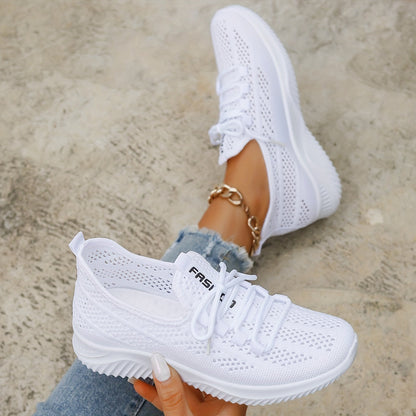 Women's Cushioned Lace-Up Everyday Orthopedic Shoes: Comfortable, Breathable, and Non-Slip