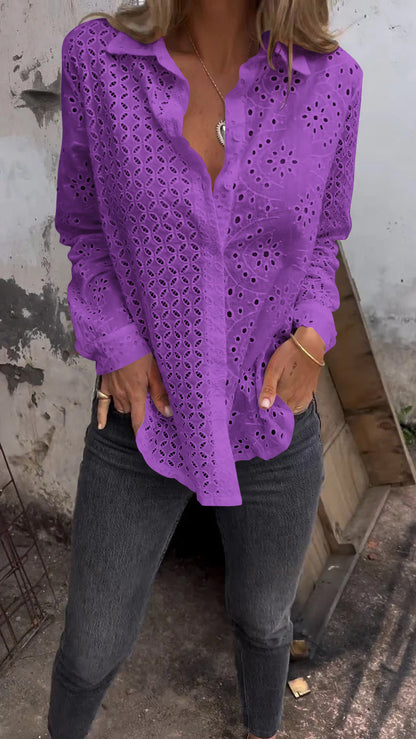 Lisa | Women's Longline Classic Patterned Shirt