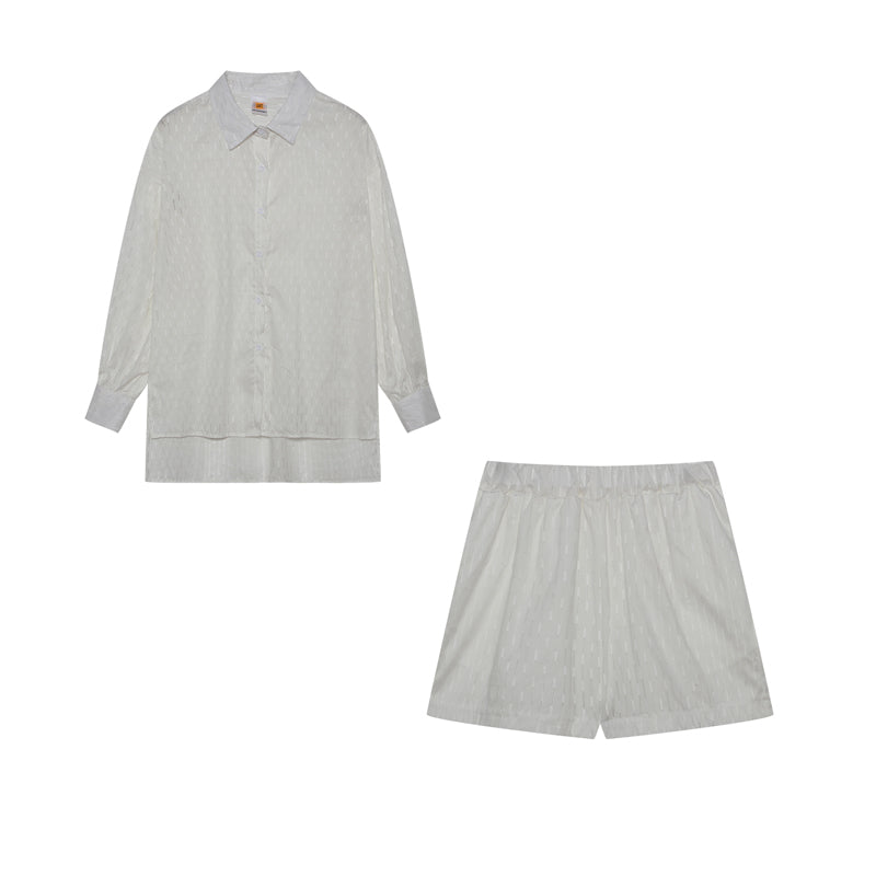 Maud | Women's Longline Stylish Shirt & Shorts Set