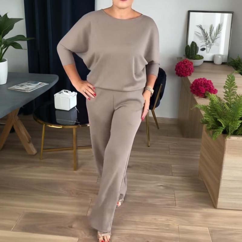 Women's Chic 3-Piece Ensemble: Long Cardigan, Top, and Trousers