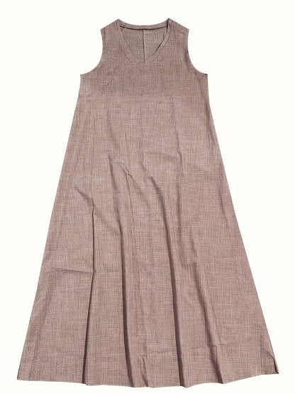 Rosie | Women's V-Neck Tank Midi Dress