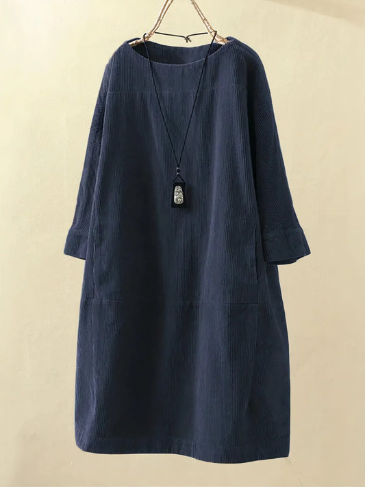 Zophie | Women's Relaxed Vintage Cord Midi Dress
