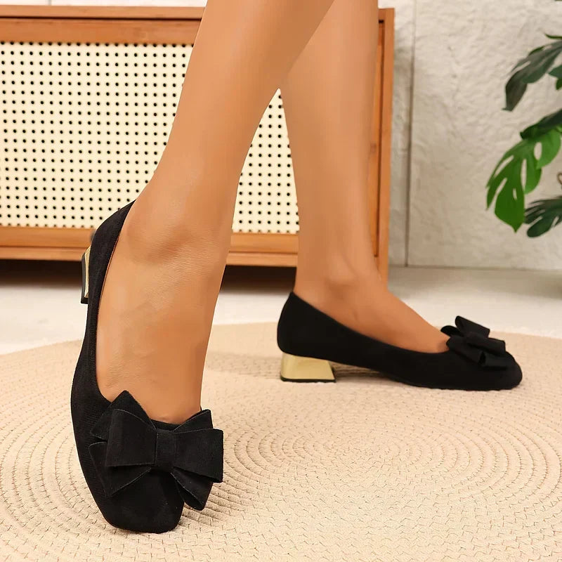 Eloria | Bow Block Heel Pumps