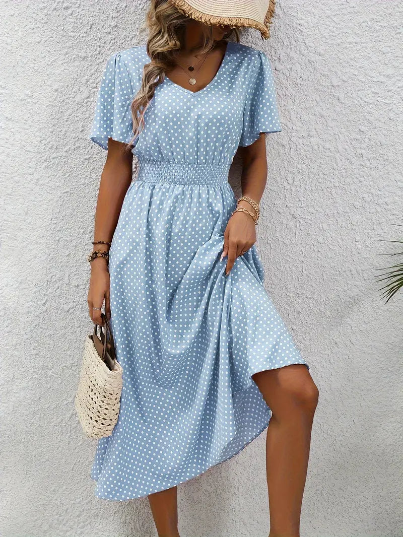 Livia | Women's Summer Dress with Short Sleeve