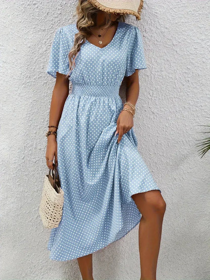 Livia | Women's Summer Dress with Short Sleeve