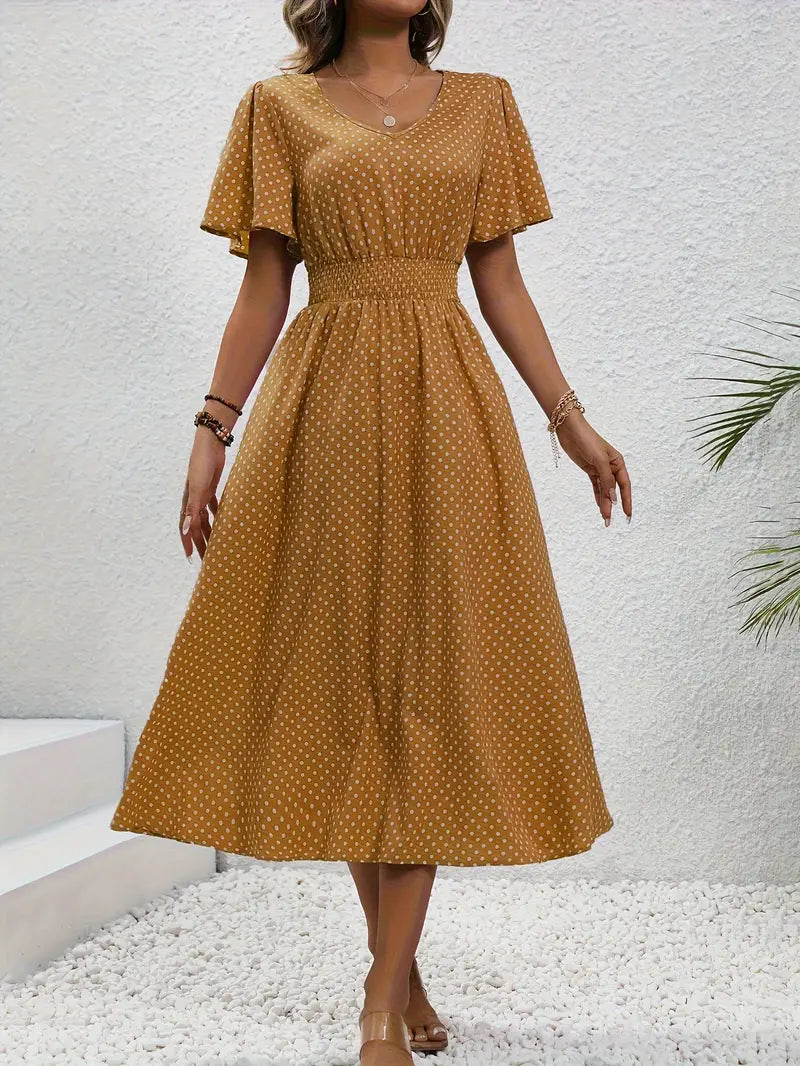 Livia | Women's Summer Dress with Short Sleeve