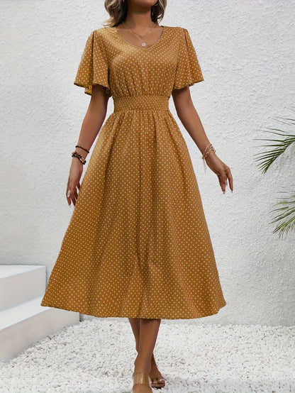 Livia | Women's Summer Dress with Short Sleeve