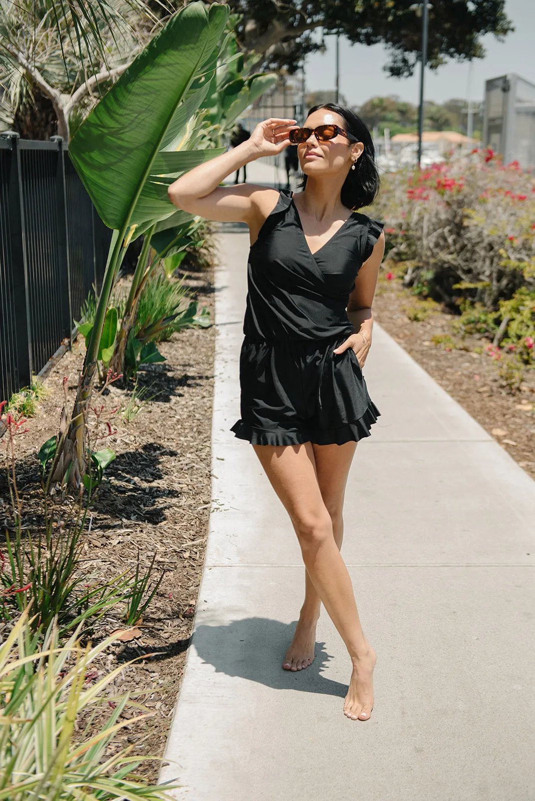 Reana | Women's Ruffled Swimsuit with Bust Support