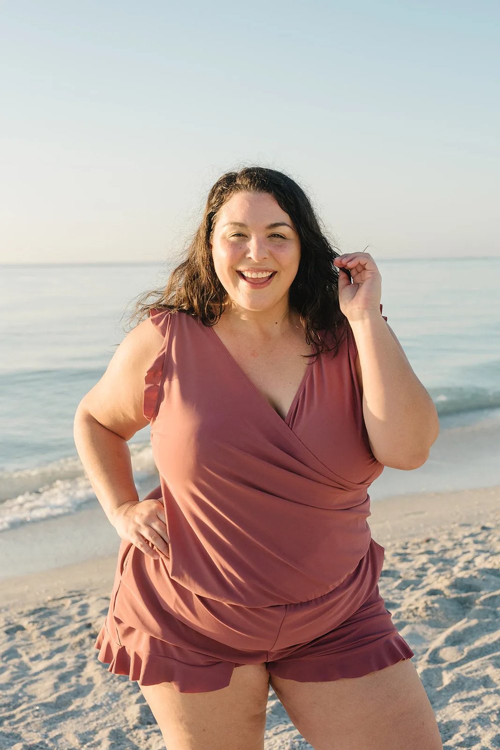 Reana | Women's Ruffled Swimsuit with Bust Support