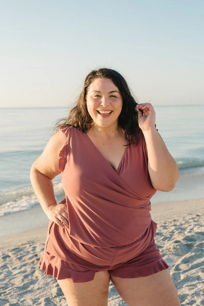 Reana | Women's Ruffled Swimsuit with Bust Support