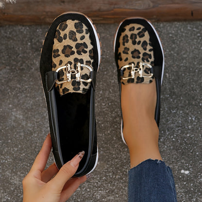 Mindy | Women's Lightweight Slip-On Animal Print Cushioned Loafers