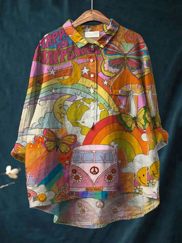 Hippie | Longline Peace Art Shirt